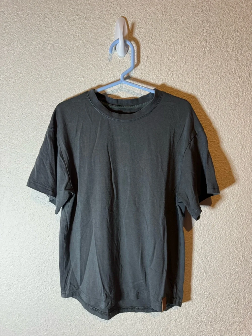 Kids Crew Neck Short Sleeve T-Shirt - Charcoal Gray